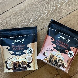 Javvy Protein Coffee BOTH Coconut Mocha and Hazelnut